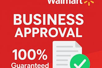 create and approve walmart store with guarantee, both fresh and denied