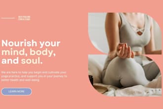 retreat yoga squarespace website redesign, squarespace fitness website design