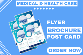design professional health care, medical, dental, clinical flyer