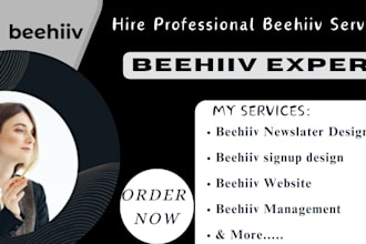 create beehiiv newsletter, beehiiv landing pagedesign, beehiiv ai email