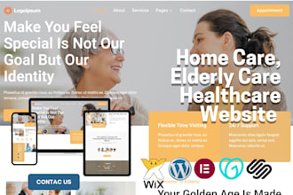 home care website, elderly care, assisted living, home care, healthcare website