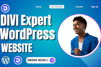 design divi wordpress website with divi theme divi template fix divi builder