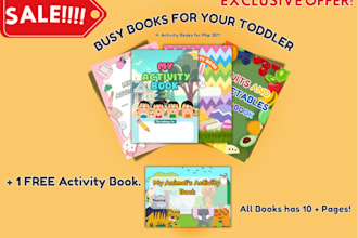 sell you activity books  busy books for children or toddlers