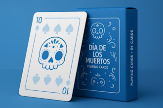 design card game box trading card game box playing card game flash card box