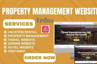 do property management website vacation rental website hotel booking website