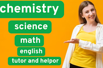help  you master science, math, english, and chemistry