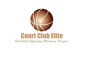 create clean yet appealing basketball referee group logo