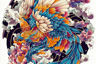 do a personalized japanese style tattoo desing