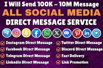 do instagram mass dm, facebook dm, discord mass dm, twitter dms direct message