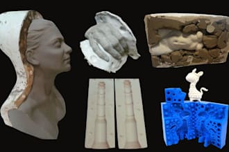 make 3d mold design ceramic mold plaster shell silicone mold in solidworks