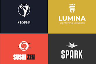 design a unique abstract logo for your brand and business