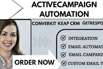 setup activecampaign, keap crm, pipefy, convertkit, ontraport crm, get response