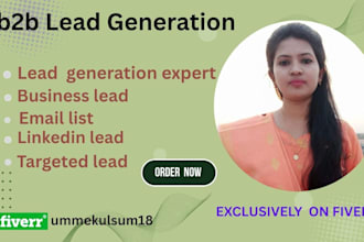 do GEO professional b2b lead generation for any industry and bulk email l