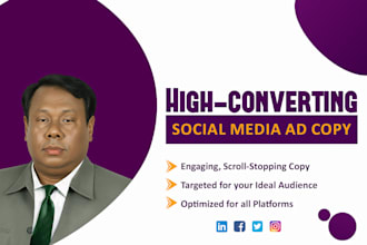 write high converting ad copy for facebook, instagram, and google ad