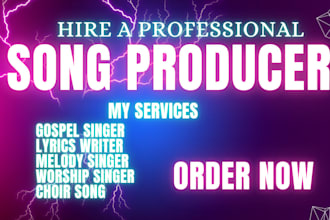 produce your christian gospel song, worship, soulful song, love, uplifting song