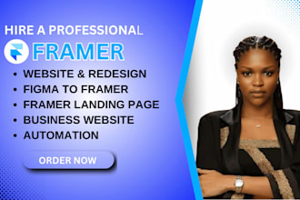 design framer website or redesign framer website figma to framer expert