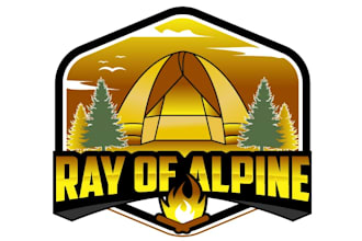 design awesome campground logo