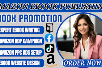 do amazon KDP book publishing, amazon book promotion, ebook website development