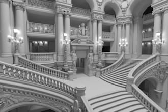do design 3d architectural models of historical landmarks and city buildings