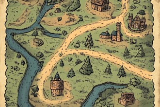 do a fantasy map for rpg fantasy dnd novels board game