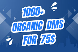provide targeted facebook and instagram dms or direct messaging service