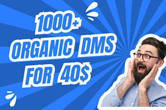 provide targeted facebook and instagram dms or direct messaging service