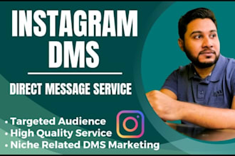 provide targeted facebook and instagram dms or direct messaging service