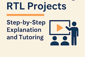 deliver verilog projects with step by step explanations and tutoring