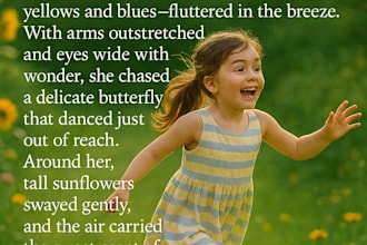 write an original short story, brand story, or a children tale with images