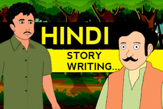 hindi story writing, story writing in hindi