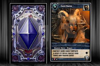 design trading card game art tabletop tcg card template ccg rpg game mtg deck