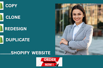clone shopify store, redesign and duplicate shopify website