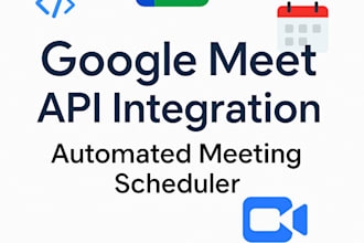 google meet API into your website or app