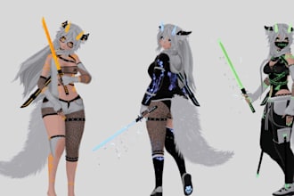 custom 3d vrchat avatar model, anime vrchat avatar, nsfw 3d model, 3d anime nsfw