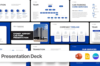 design a clean and powerful corporate presentation deck