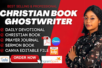 ghostwrite christian ebook daily devotional book writer prayer journal KDP