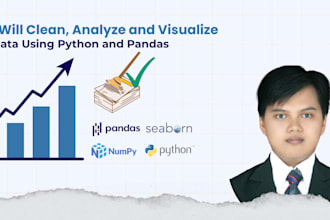 clean, analyze and visualize data using python and pandas