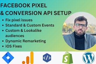 fix or setup meta pixel and capi shopify, wordpress, webflow
