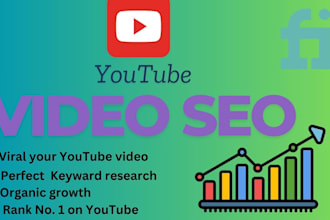 be your youtube video SEO expert and channel director to grow your channel