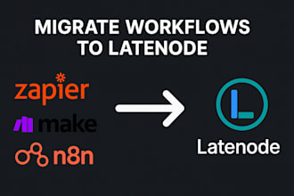 convert your automation workflows to latenode from n8n zapier or make