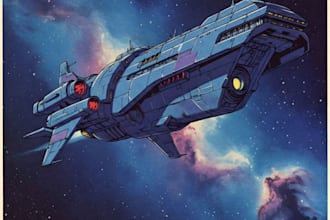 draw  spaceship, sci fi illustration and sci fi art
