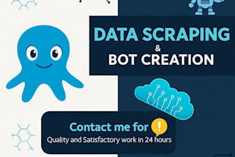do web scraping with octoparse and parsehub in 24hrs