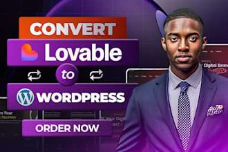 lovable ai to wordpress, convert lovable website, migrate lovable to wordpress