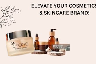 do cosmetics label design skincare product label design product packaging design