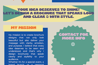 design clean and aesthetic posters, flyers or brochures