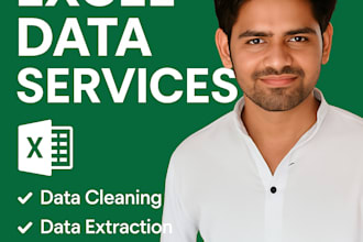 do professional excel data cleaning, extraction, and automation tasks