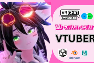do vr character vrchat 3d model vtuber furry anime nsfw
