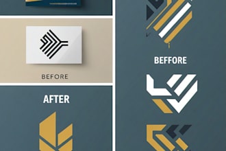 design a professional and unique logo mockup or your brand