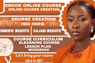 create ebook online course , course creation, online course content on thinkific