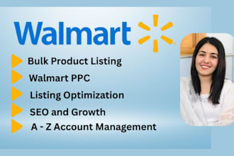 manage walmart variants, SEO, and PPC campaigns